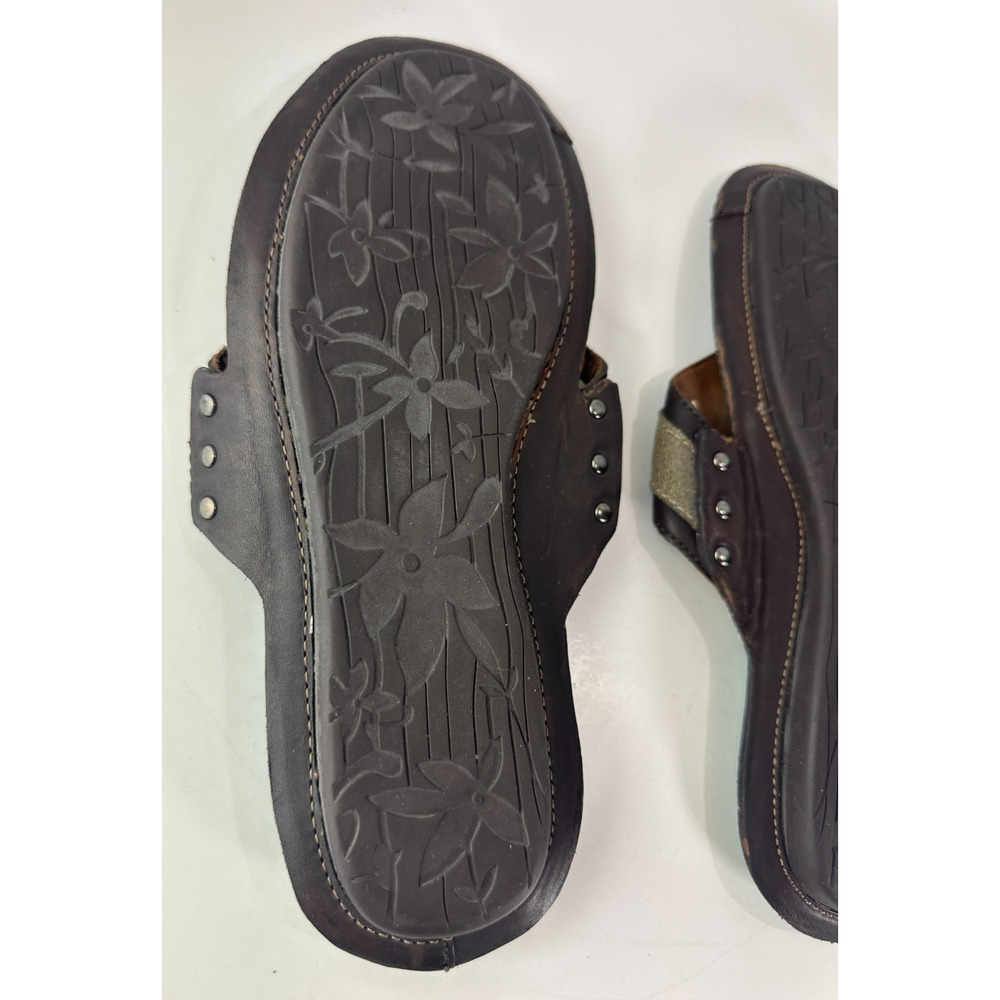 Tommy Bahama Samoa Parrot Beach Vibes Leather Sandals Men's Size 8 M Flip Flops - Picture 12 of 14